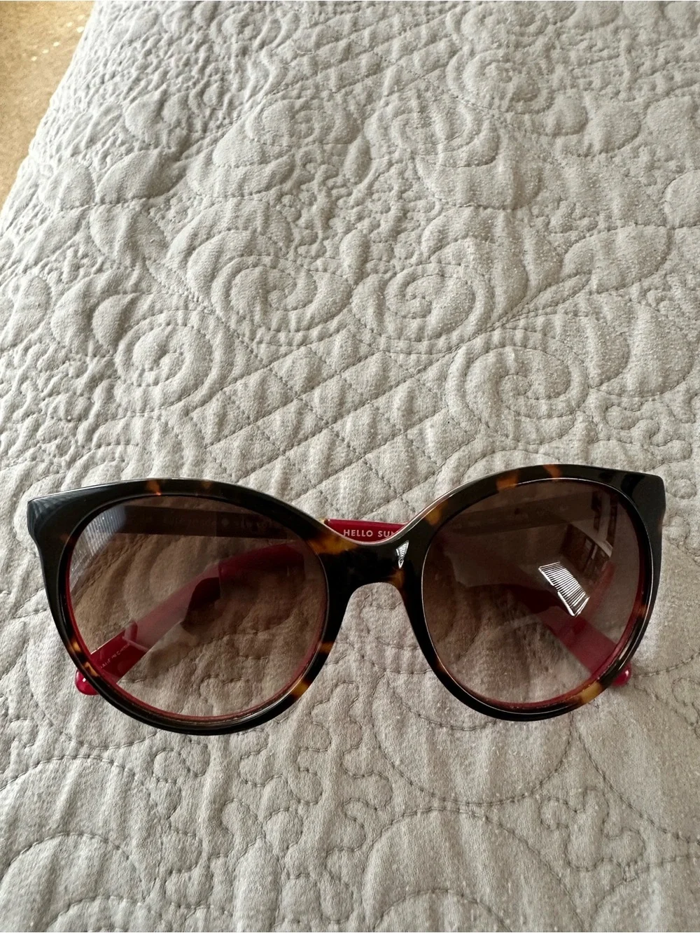 Kate Spade Tortoise Shell Sunglasses with Brown Gradient Lenses